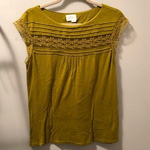 Anthropologie lace-detailed top - size small
